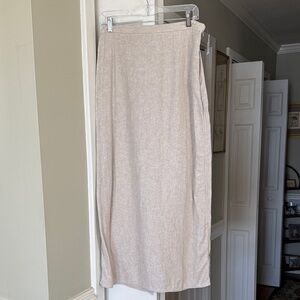Old Navy Beige Linen Maxi Skirt Sz.L NWT
